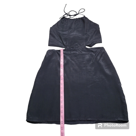 With Jean Black Gia  Style Halter Mini Dress Size M - Picture 13 of 16